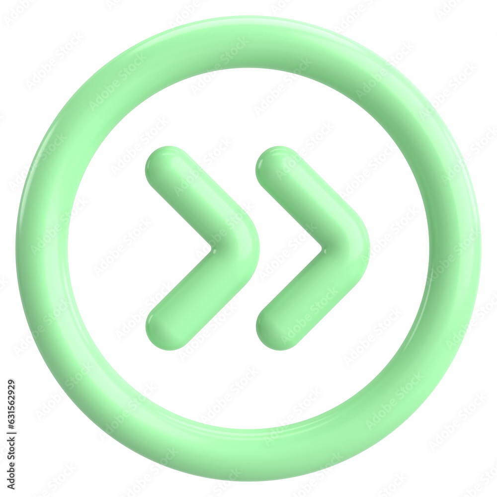 Next button. Continue button. 3D illustration. Next button. Continue button. 3D illustration.