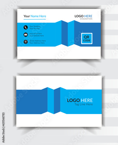 Profession business card Design Template Illustration clean design