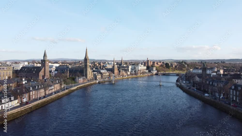 River Ness in Inverness Scotland River Ness in Inverness Scotland