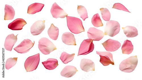 Obraz na plátně Beautiful flower petals transparent background. Flower petals png