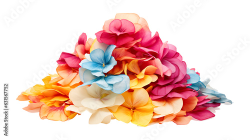 A stack of flower petals transparent background. Flowers petals stack png © Shahjahangdb