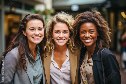 Diverse group of girlfriend...