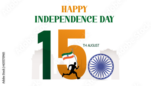 India independence day. banner, vector illustration of 15th August. banner design. poster. template. social media Posts. vector. 15th august. happy independence day. independence day India. social 