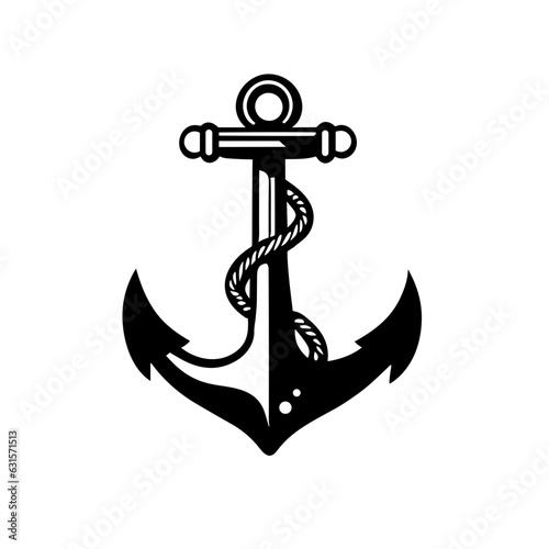 anchor on white background