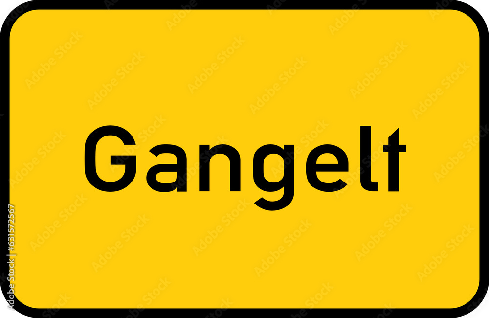 City sign of Gangelt - Ortsschild von Gangelt City sign of Gangelt - Ortsschild von Gangelt