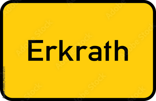 City sign of Erkrath - Ortsschild von Erkrath photo