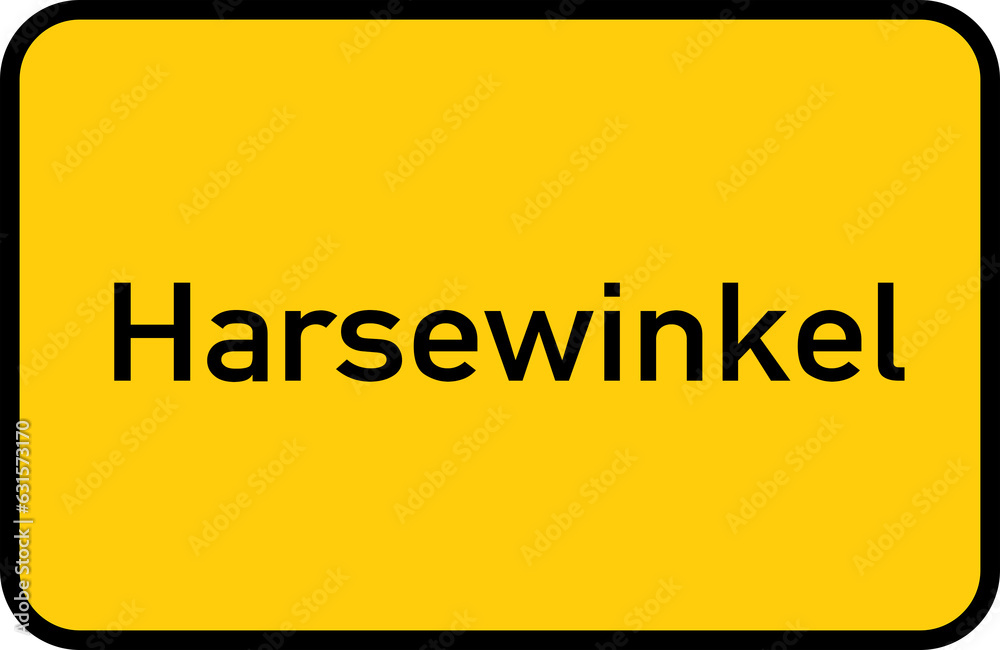 City sign of Harsewinkel - Ortsschild von Harsewinkel City sign of Harsewinkel - Ortsschild von Harsewinkel