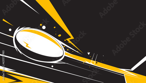 Rugby abstract background design. The sport concepts