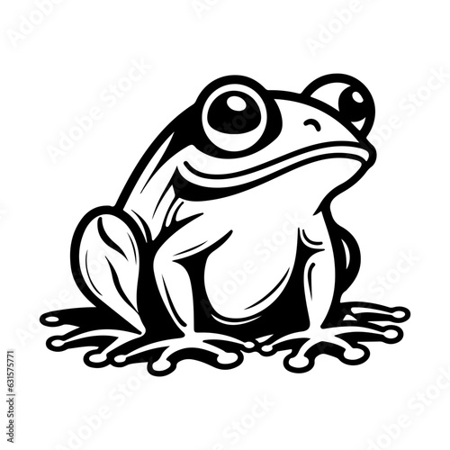 Tableau sur toile frog vector illustration