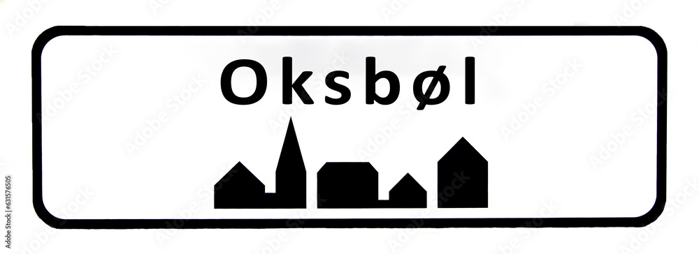 City sign of Oksbøl - Oksbøl Byskilt City sign of Oksbøl - Oksbøl Byskilt