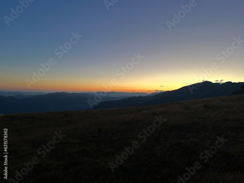 Couché de soleil Mercantour