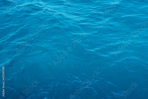 Blue sea transparent fresh water, calm Red sea, Egypt