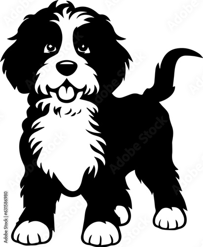 Bernedoodle flat icon