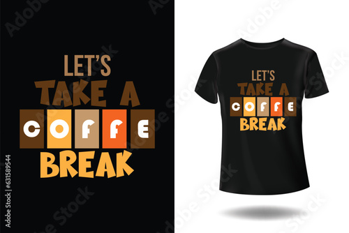Free vector trendy coffee t-shirt design, vintage typography and lettering art, retro slogan