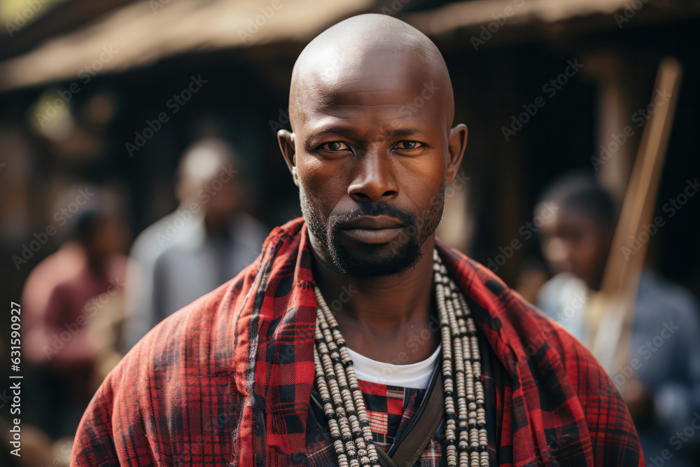 A person observing a traditional Maasai warrior ceremony in the Maasai Mara, Kenya, with rhythmic dances, vibrant attire, and a deep connection to their ancestral traditions