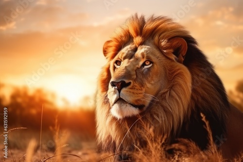 Portrait of a strong and confident Leo at sunset © Nataliia