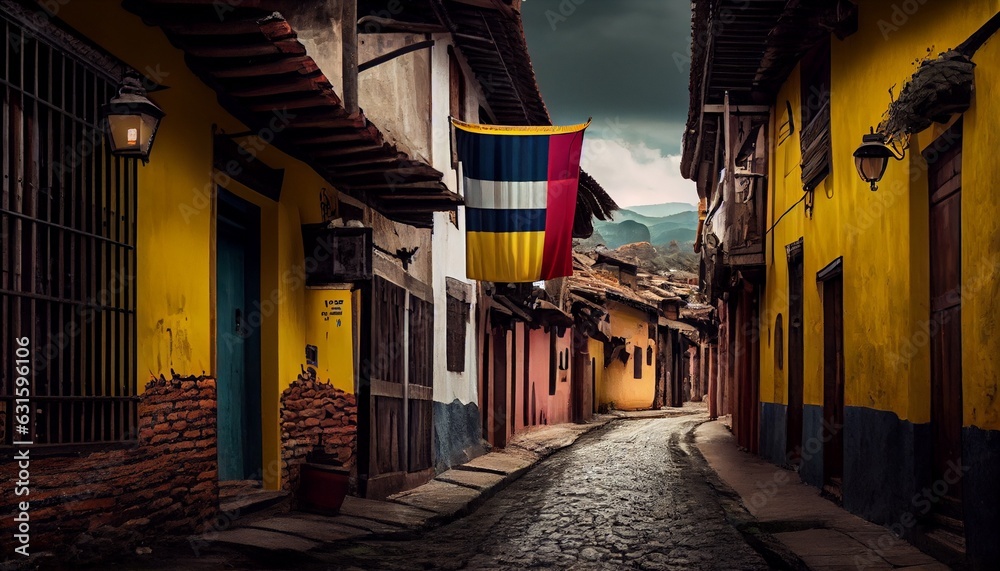 Fototapeta premium Columbia street. Photo in high quality