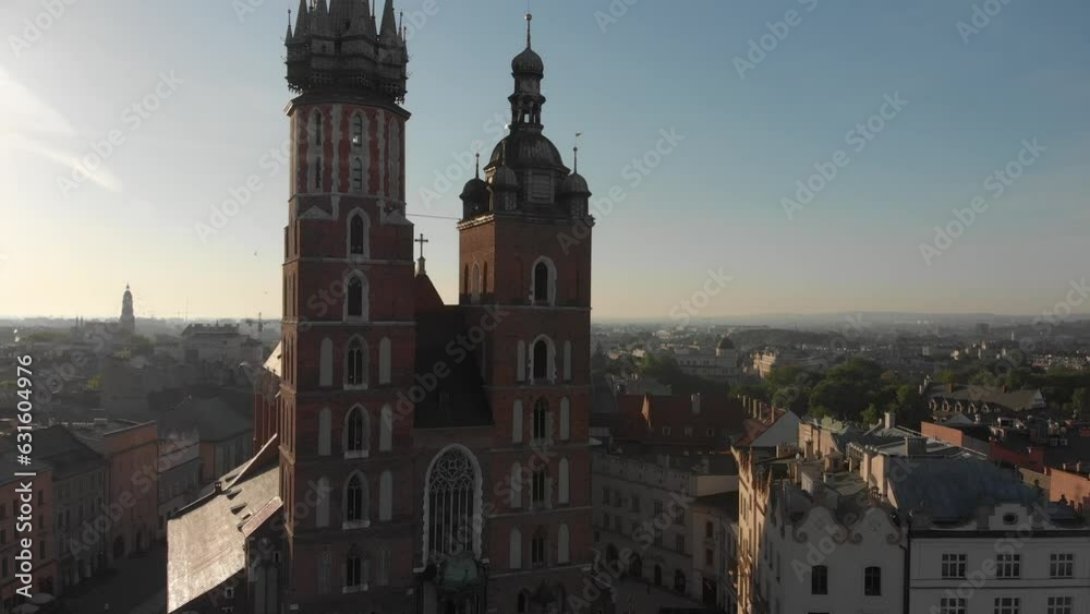 Krakow, Poland - drone view Krakow, Poland - drone view