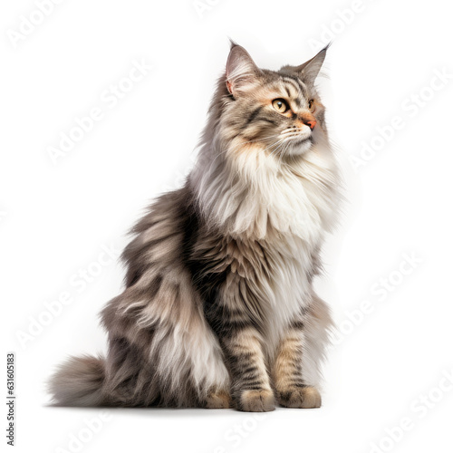 Norwegian Forest Cat, isolated on transparent, PNG, HD © ACE STEEL D