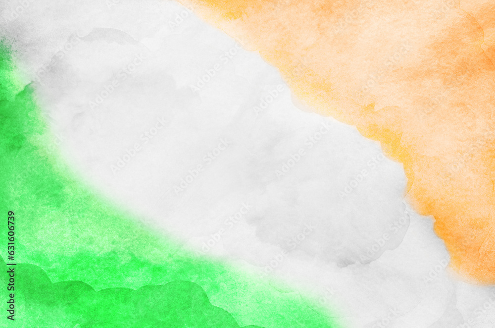Tri Color Indian Flag Color Background Stock Illustration | Adobe Stock