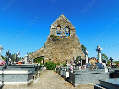 church of Lanseros in Zamora province in Spain photo