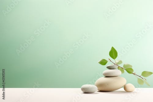 Zen stones for life balance background. Spa therapy and meditation concept