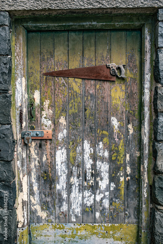 Old brick barns at the farm Llanfairfechan, North Wales, Cymru, UK photo