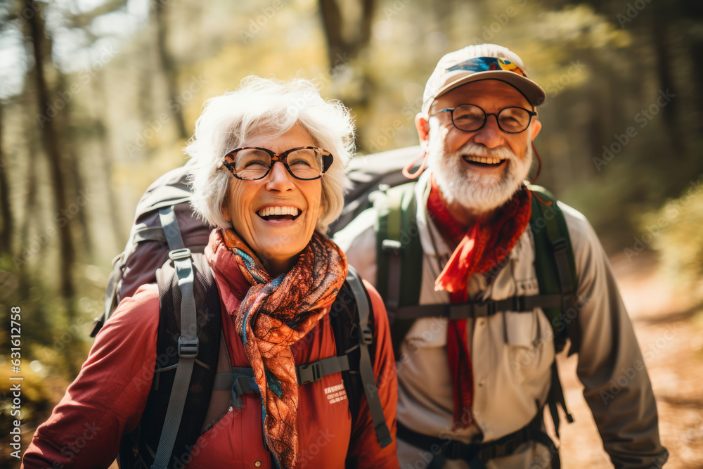 Exploring Love and Scenic Trails Older Couple's Outdoor Journey