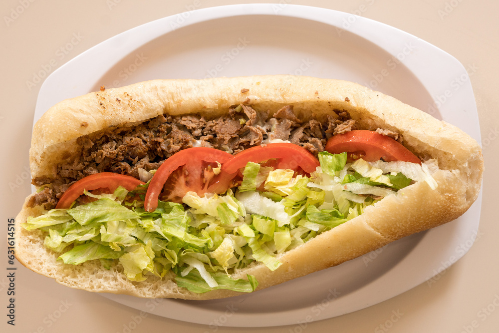 Cheesesteak hoagie Cheesesteak hoagie