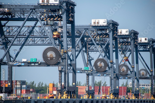 Large Cranes for Loading Cargo Ships