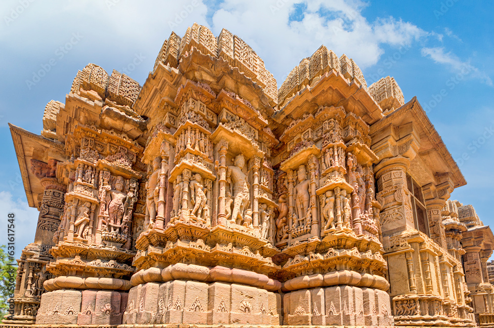 The Sun Temple at Modhera is an ancient Hindu temple located in the western state of Gujarat, India. Built in the 11th century during the reign of the Solanki dynasty, the temple was dedicated to Sun