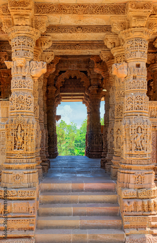 The Sun Temple at Modhera is an ancient Hindu temple located in the western state of Gujarat, India. Built in the 11th century during the reign of the Solanki dynasty, the temple was dedicated to Sun