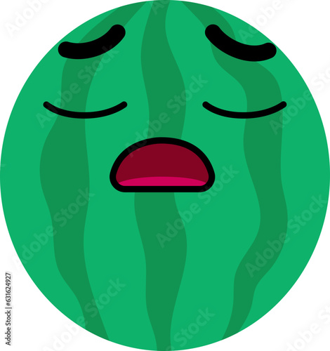 Watermelon Face Sigh
