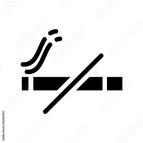 no smoking icon isolated on white background
