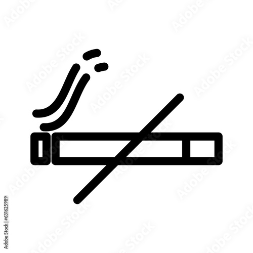 no smoking icon isolated on white background