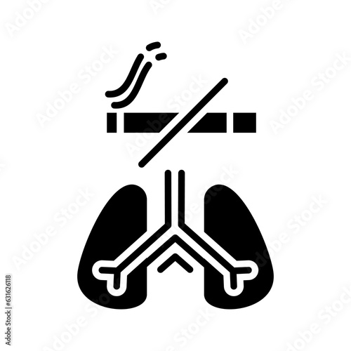 no smoking icon isolated on white background