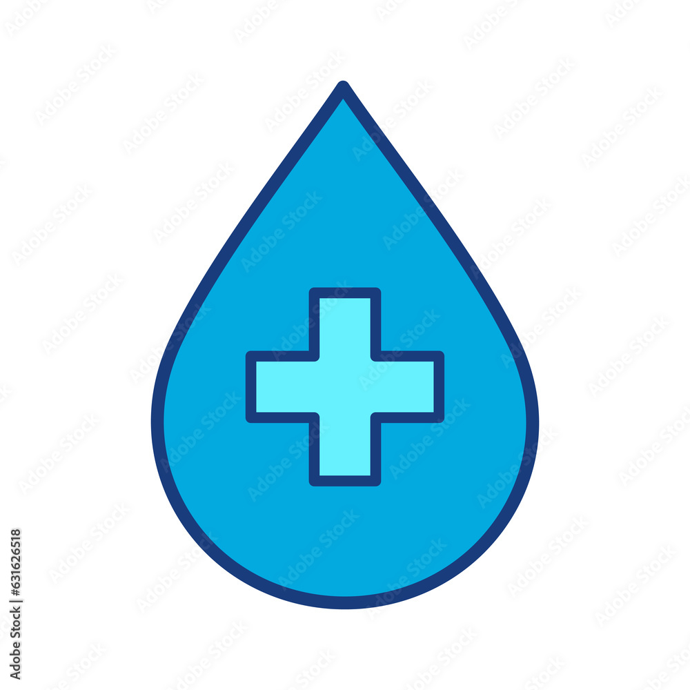 
Blood drop icon icon signs set on white background

