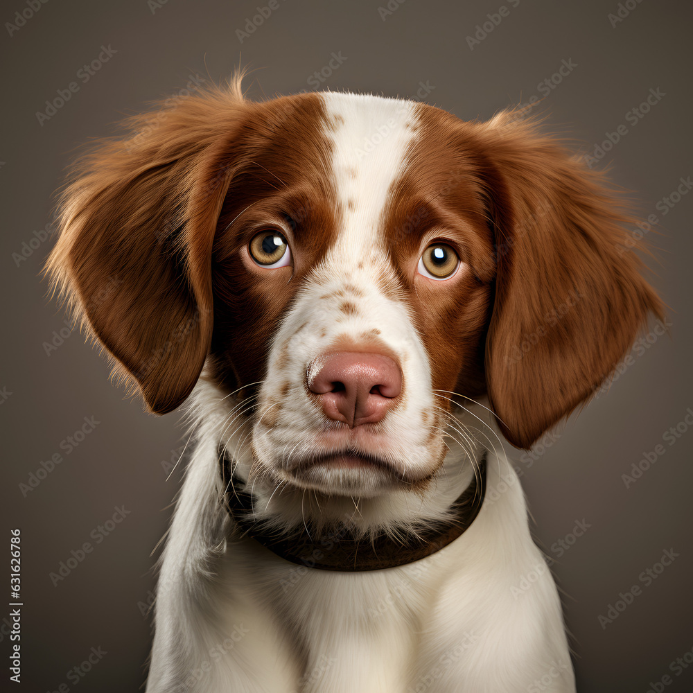 brittany puppy portrait brittany puppy portrait