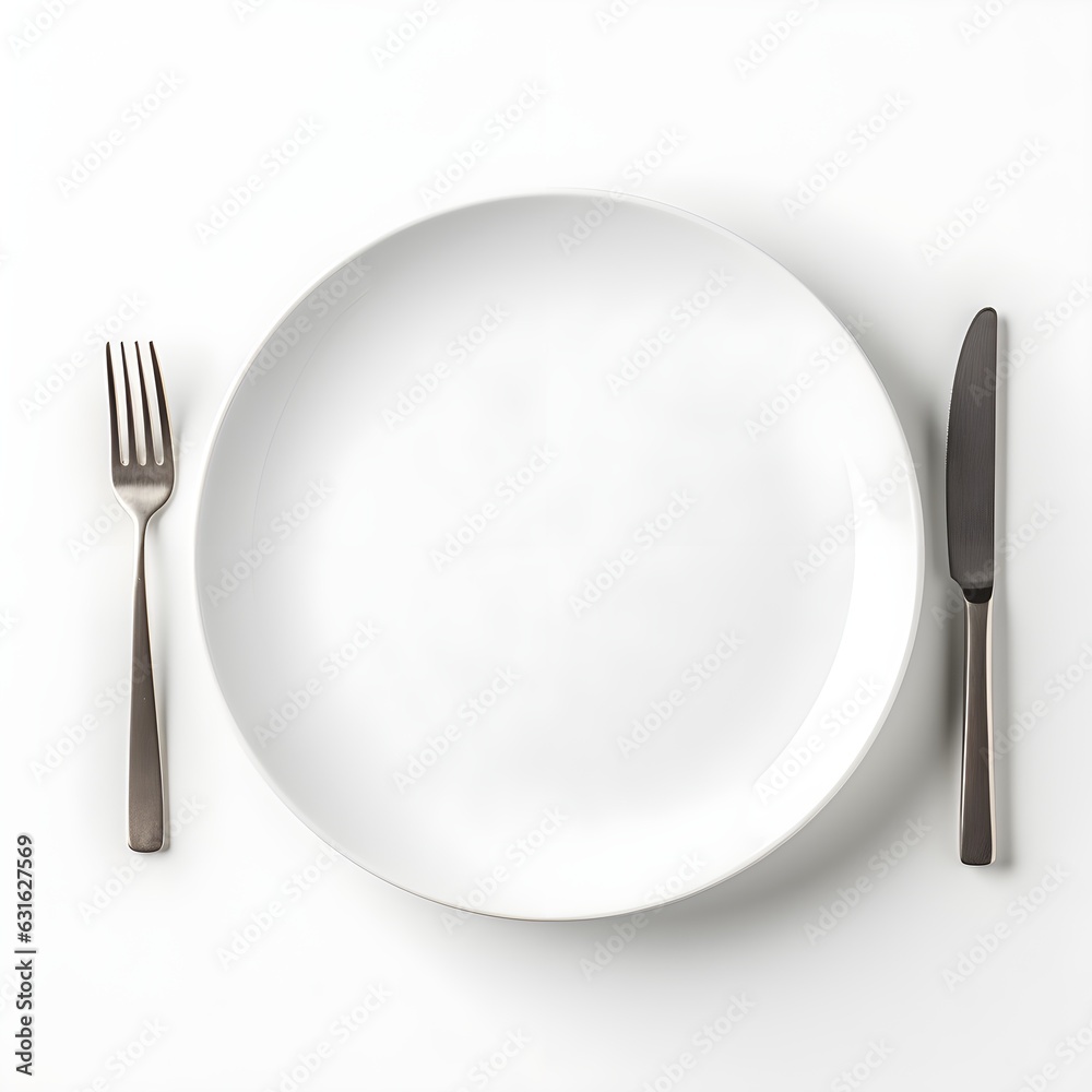 The Anticipation: Image of an Empty Plate and Knife and Fork The Anticipation: Image of an Empty Plate and Knife and Fork