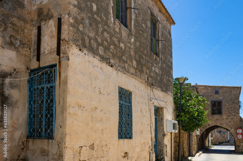 Famagusta street with an old house