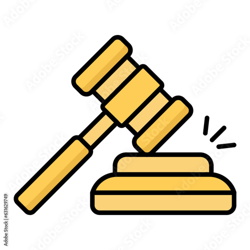 Law Line Color Icon