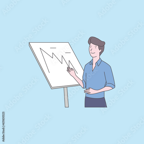 Business Concept Picture Scenes with Men and Women Participating in Megaset Business Activities