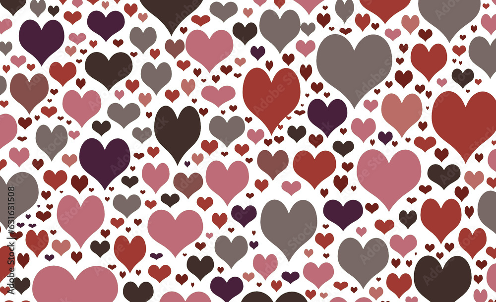 seamless pattern with hearts seamless pattern with hearts