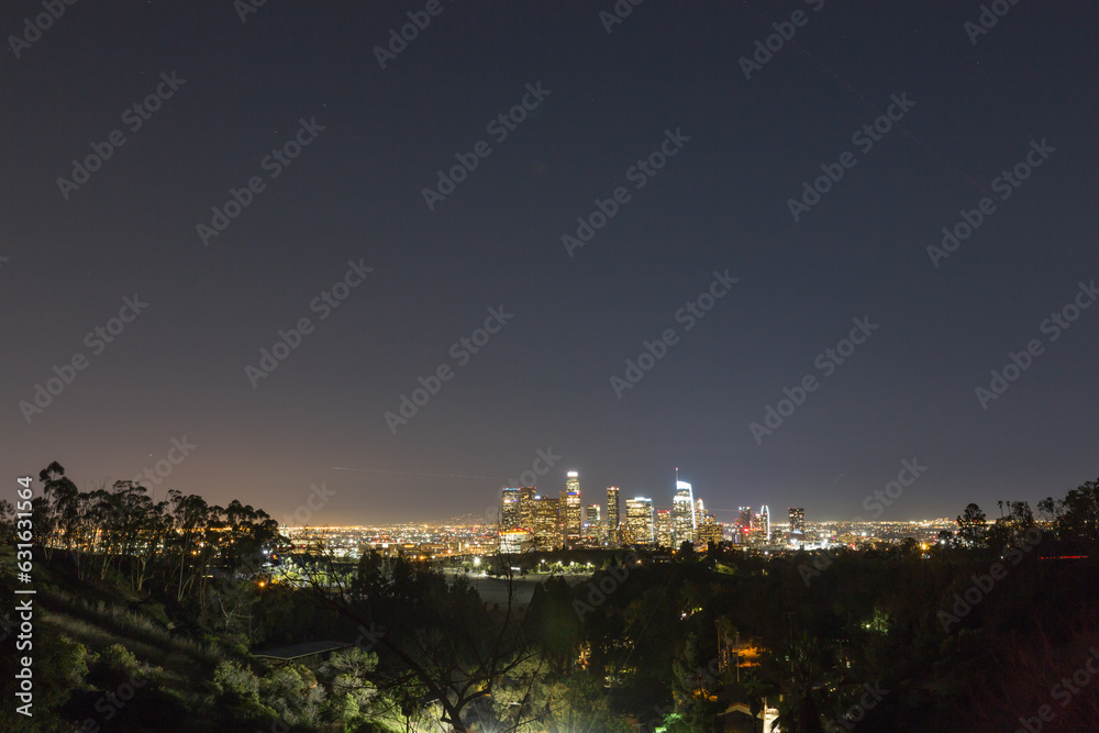 Downtown Los Angeles Skyline with freeway views
