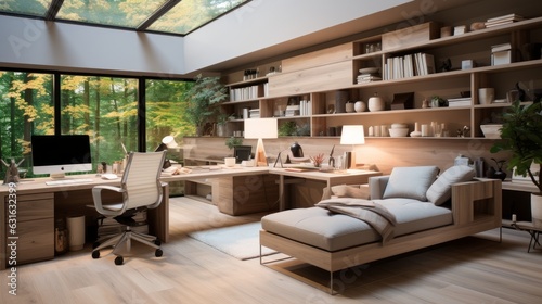 Contemporary minimalist home studio