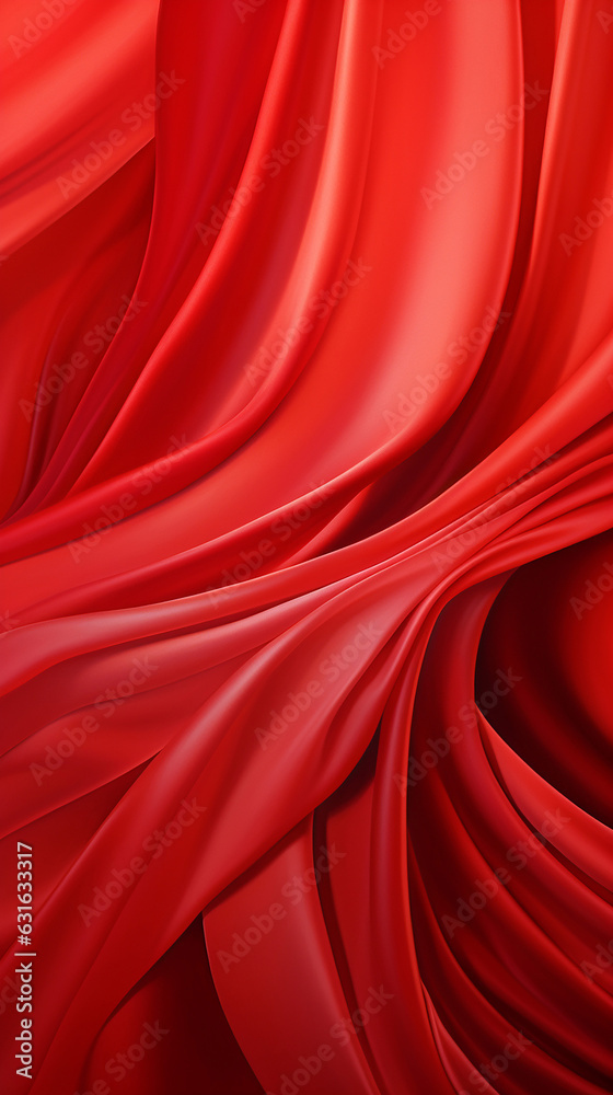 Fototapeta premium Smooth satin waves of patriotic elegance waving, Instagram story template background