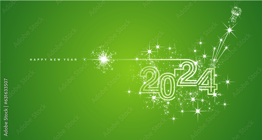 New years eve 2024 compact white triple line design white sparkle