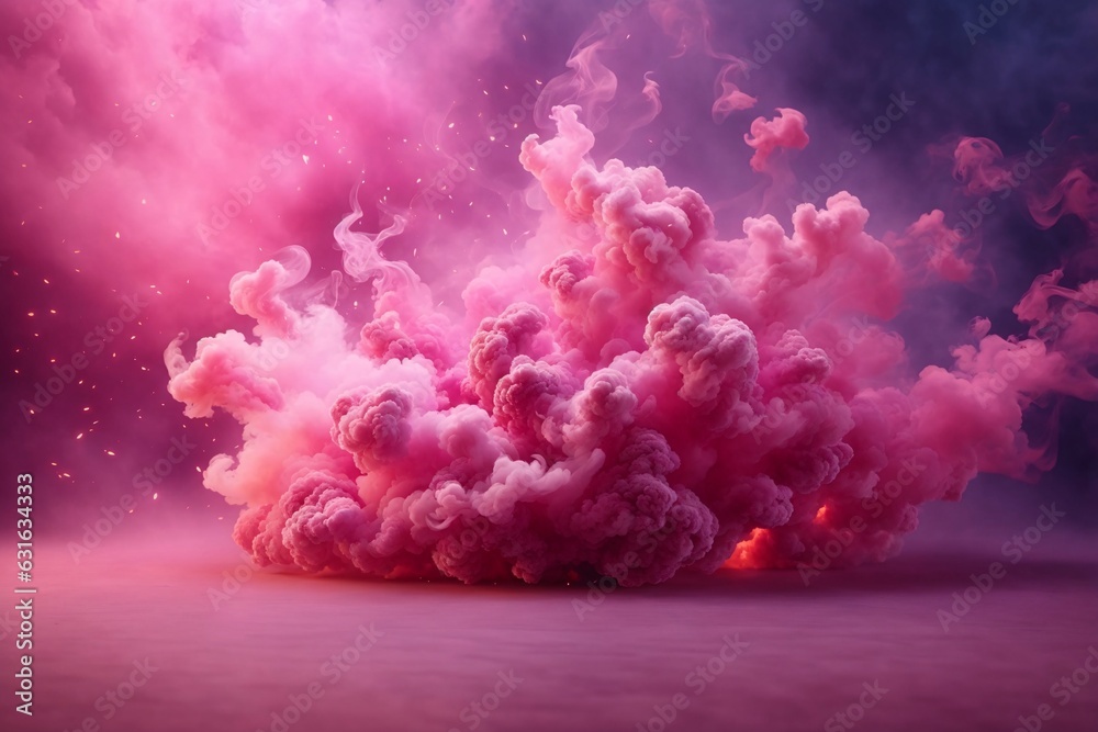 Pink Smoke Bomb Wallpaper, Smoke Bomb Background, Pink Smoke Bomb Effects Background, Smoke wallpapers, Colorful Smoke Background, Abstract Smoke Wallpapers, AI Generative