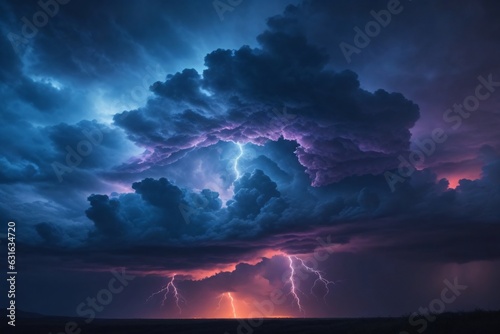 Stormy sky Background, Thunderstorm Background, Thunderstorm Wallpaper, Rainy Sky, Storm clouds, Ai Generative