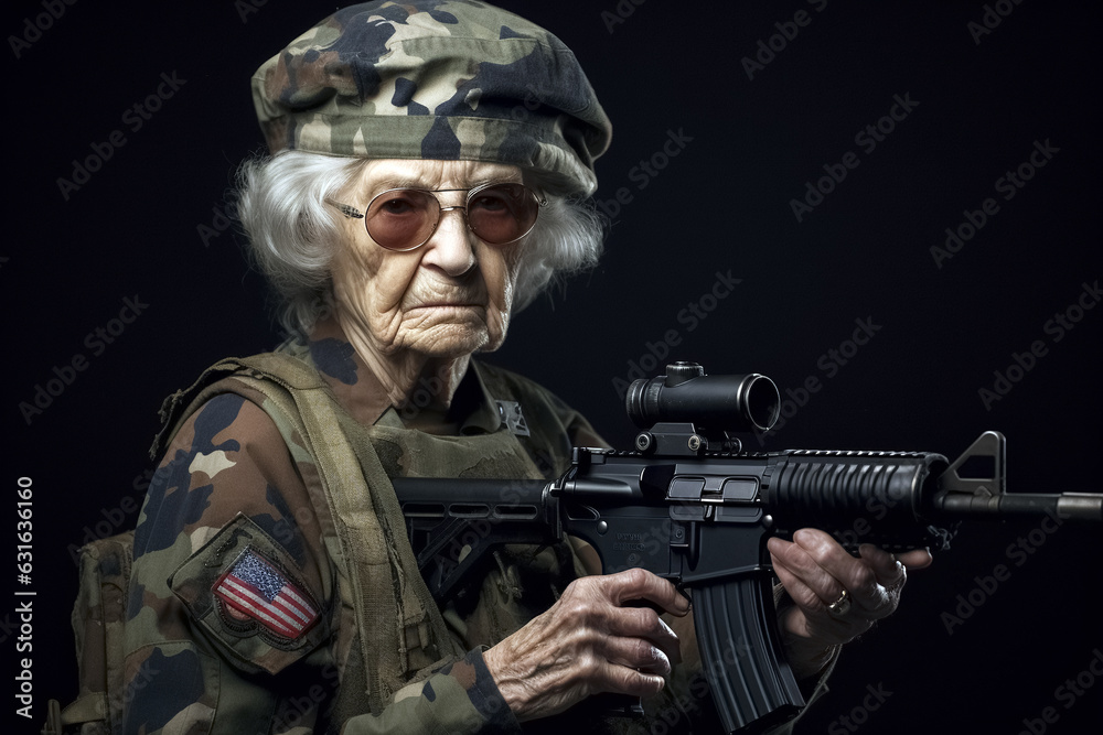 Grandma join the Army Grandma join the Army